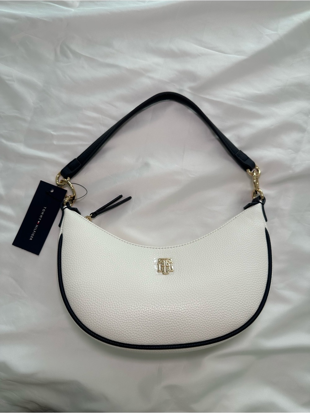 Tommy Hilfiger White Shoulder Bag